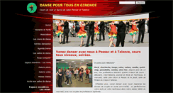 Desktop Screenshot of dansepourtous-gironde.fr